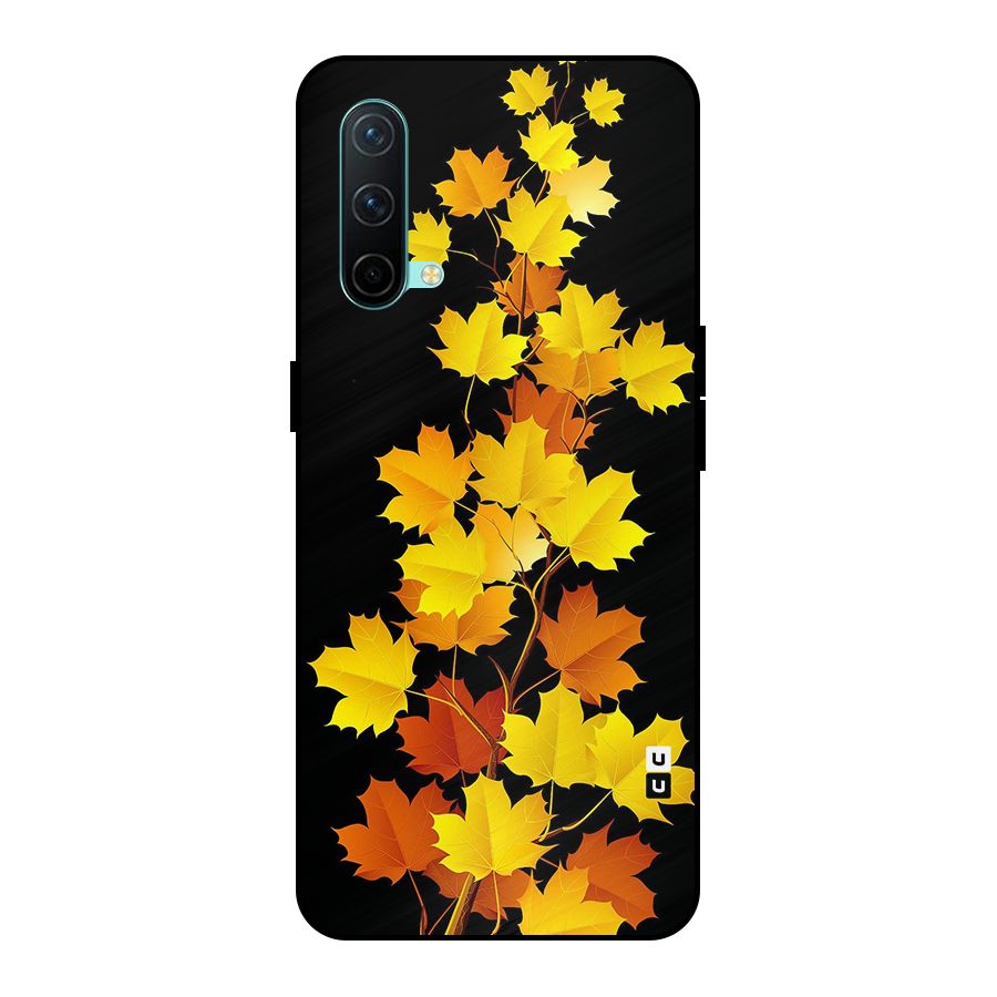 Autumn Forest Leaves Metal Back Case for OnePlus Nord CE 5G