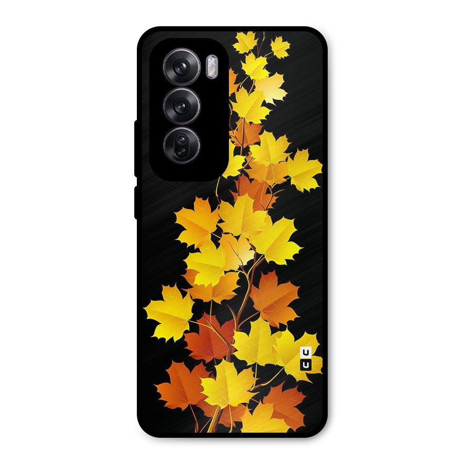 Autumn Forest Leaves Metal Back Case for Oppo Reno12 Pro