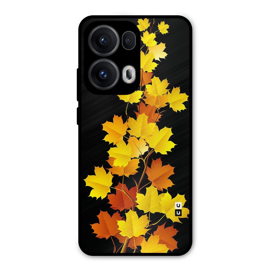 Autumn Forest Leaves Metal Back Case for Oppo Reno13 Pro
