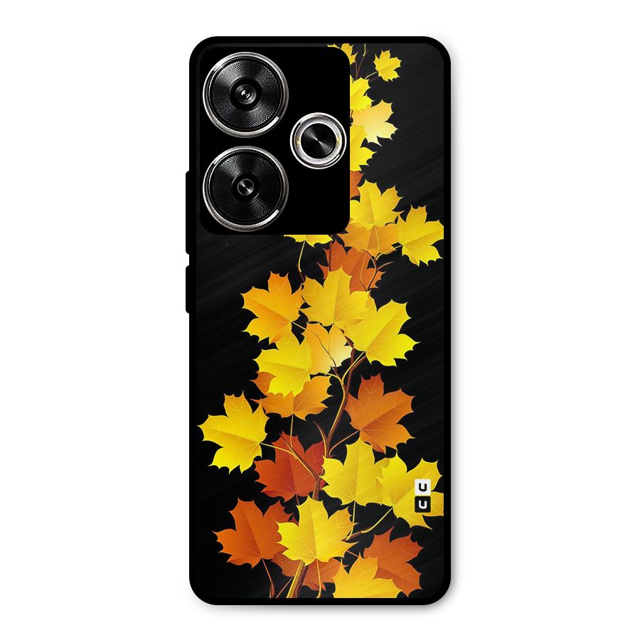 Autumn Forest Leaves Metal Back Case for Poco F6