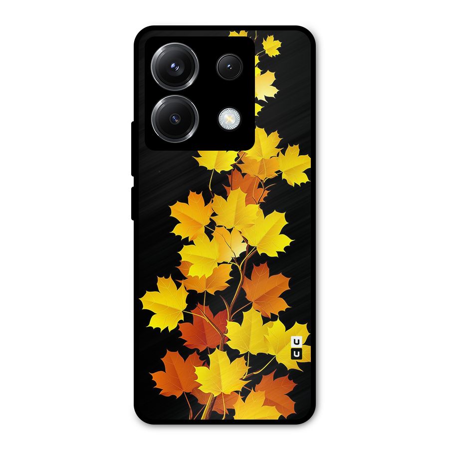 Autumn Forest Leaves Metal Back Case for Poco X6