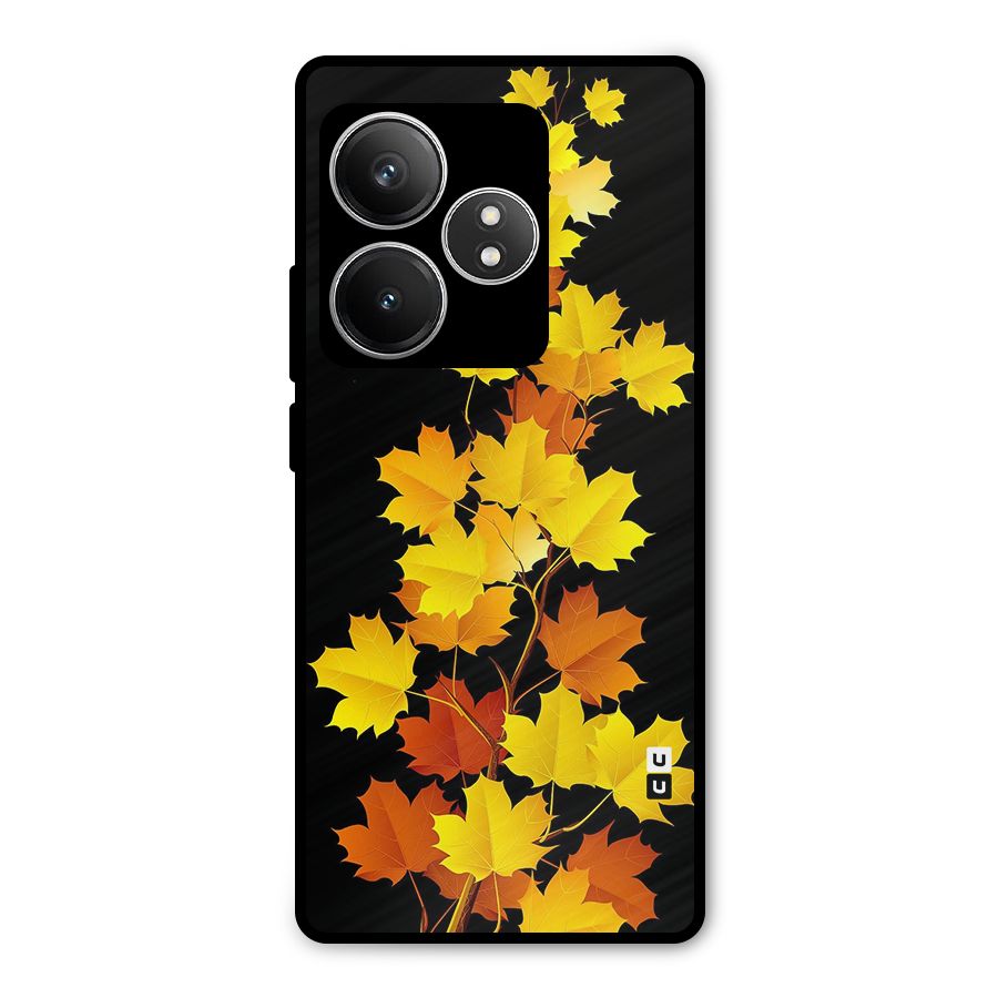 Autumn Forest Leaves Metal Back Case for Realme GT 6T