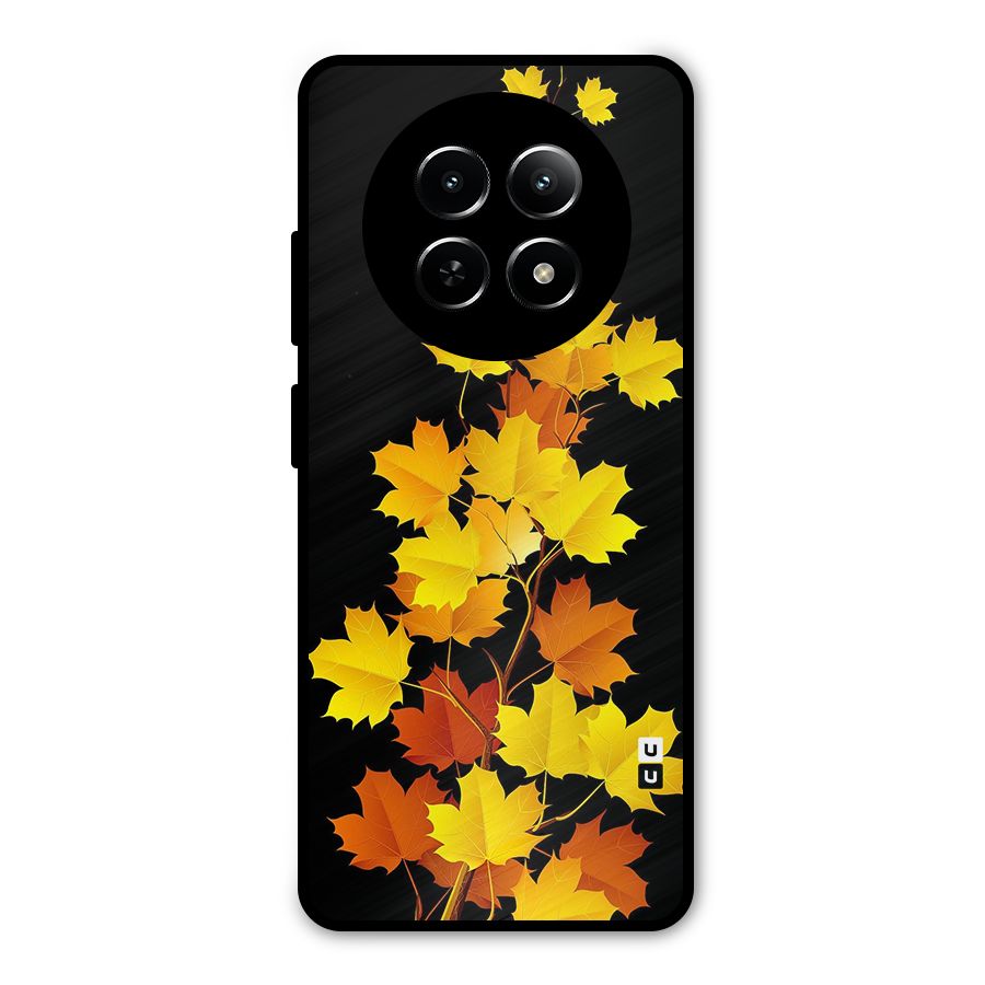 Autumn Forest Leaves Metal Back Case for Realme Narzo 70x 5G