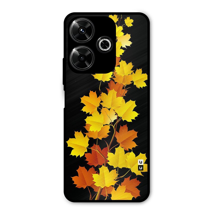 Autumn Forest Leaves Metal Back Case for Redmi 13 5G