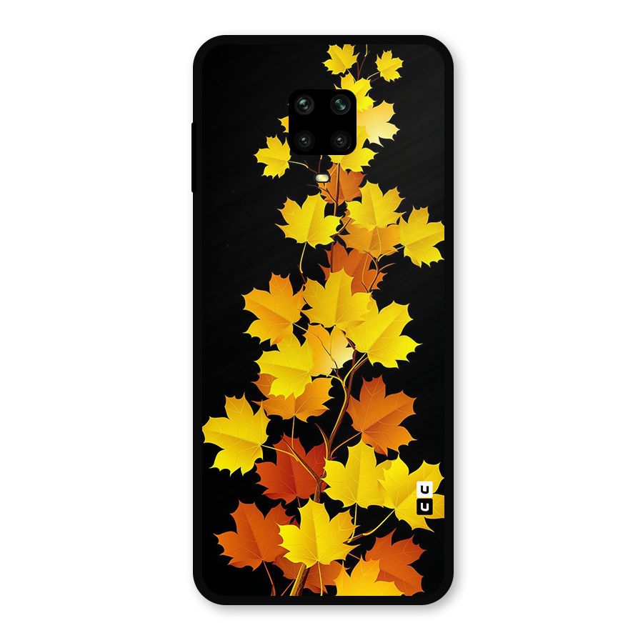 Autumn Forest Leaves Metal Back Case for Redmi Note 9 Pro Max