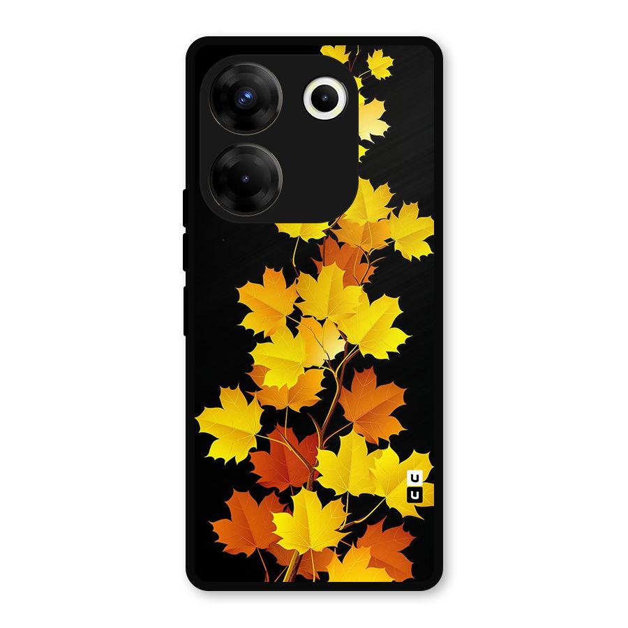 Autumn Forest Leaves Metal Back Case for Tecno Camon 20