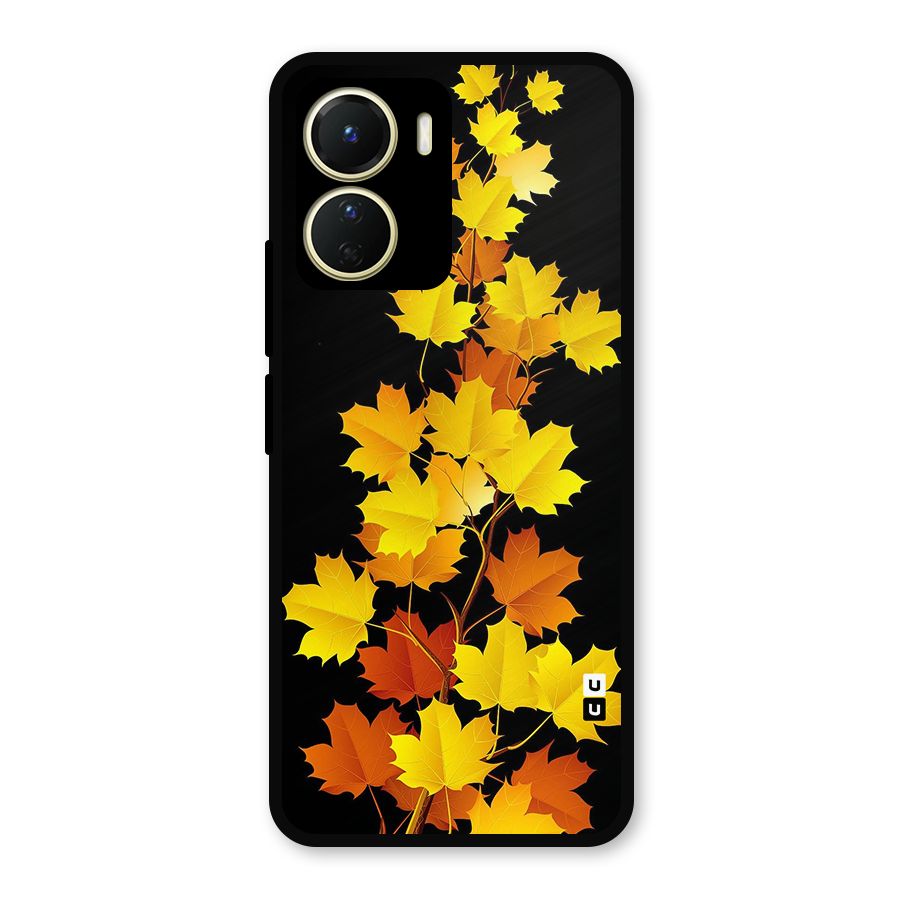 Autumn Forest Leaves Metal Back Case for Vivo T2x