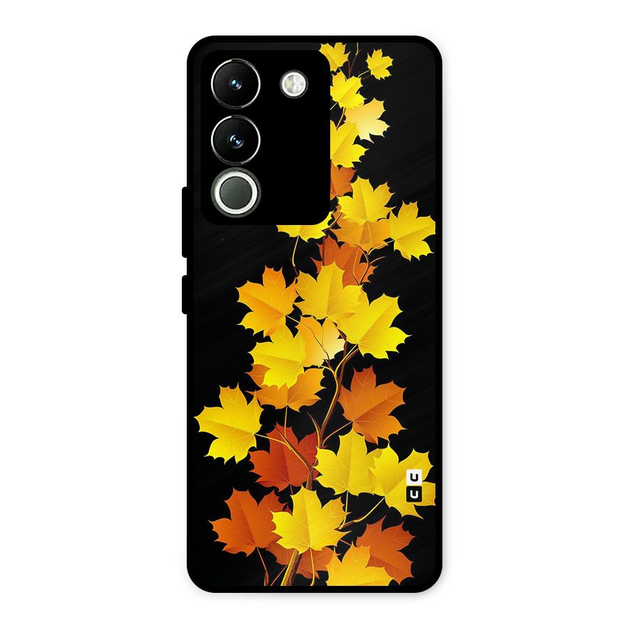 Autumn Forest Leaves Metal Back Case for Vivo Y200
