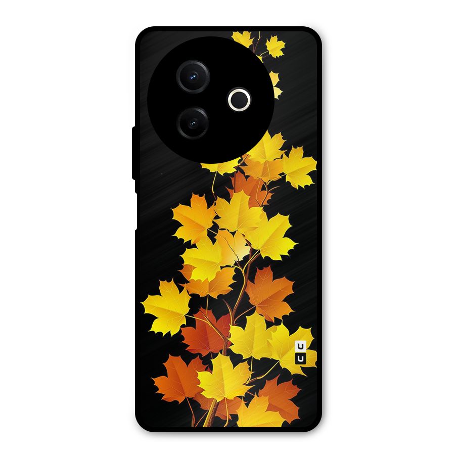 Autumn Forest Leaves Metal Back Case for Vivo Y39