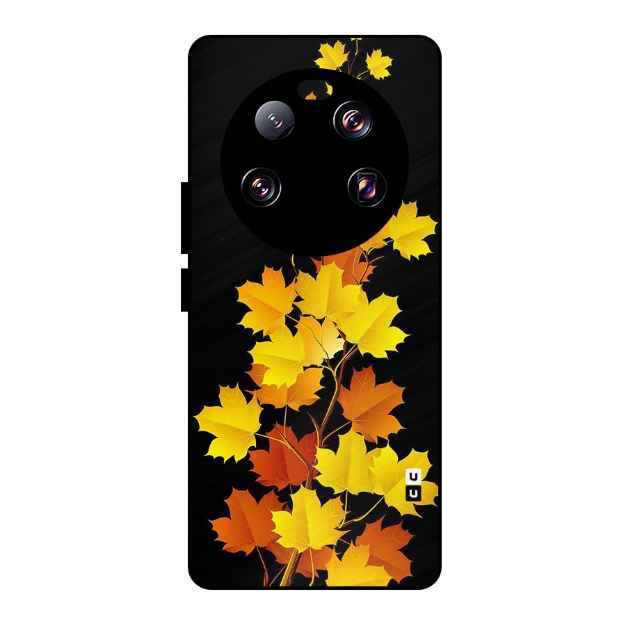 Autumn Forest Leaves Metal Back Case for Xiaomi 13 Ultra