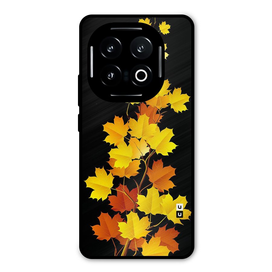 Autumn Forest Leaves Metal Back Case for iQOO 13