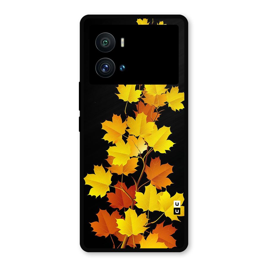 Autumn Forest Leaves Metal Back Case for iQOO 9 Pro