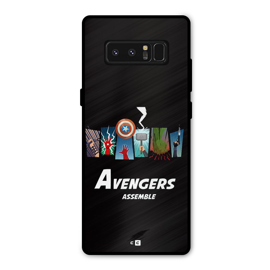 Avengers Assemble Metal Back Case for Galaxy Note 8