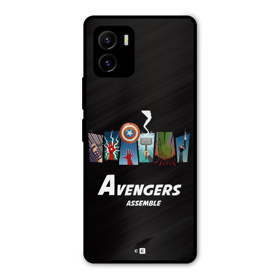 Avengers Assemble Metal Back Case for Vivo Y15s