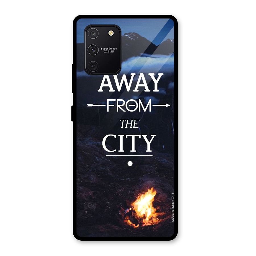Away From City Glass Back Case for Galaxy S10 Lite
