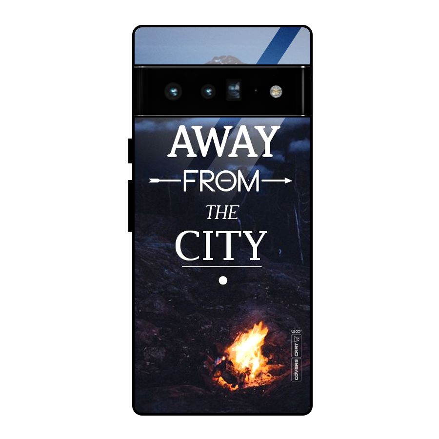 Away From City Glass Back Case for Google Pixel 6 Pro