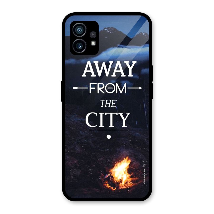 Away From City Glass Back Case for Nothing Phone 1