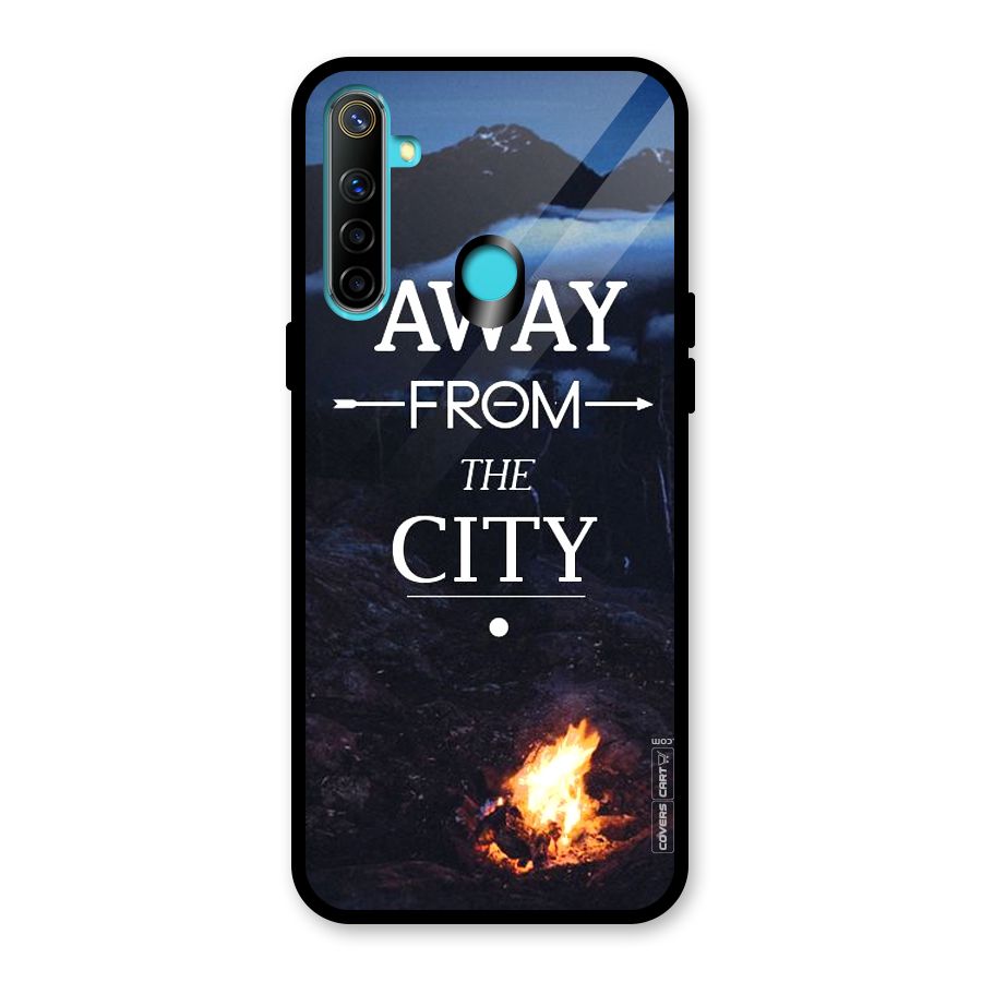 Away From City Glass Back Case for Realme Narzo 10
