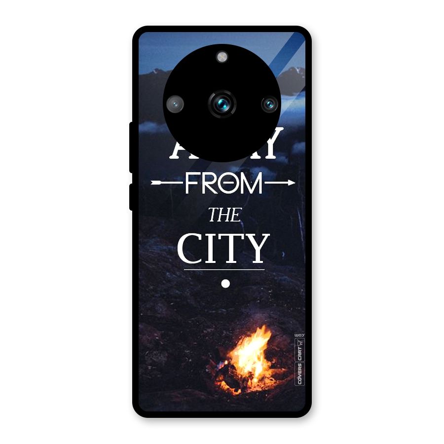 Away From City Glass Back Case for Realme Narzo 60 Pro