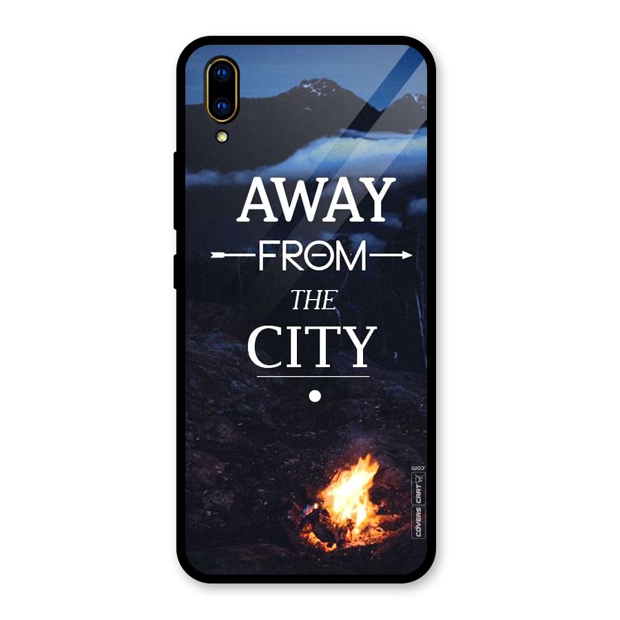Away From City Glass Back Case for Vivo V11 Pro
