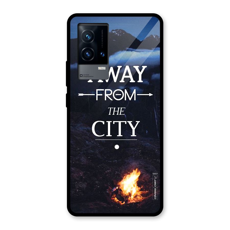 Away From City Glass Back Case for iQOO 9 5G