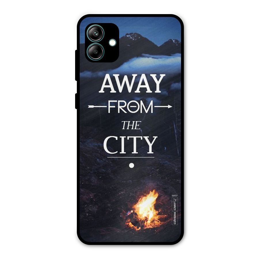 Away From City Metal Back Case for Galaxy A04