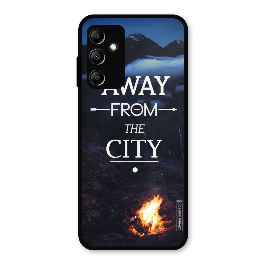 Away From City Metal Back Case for Galaxy A14 5G