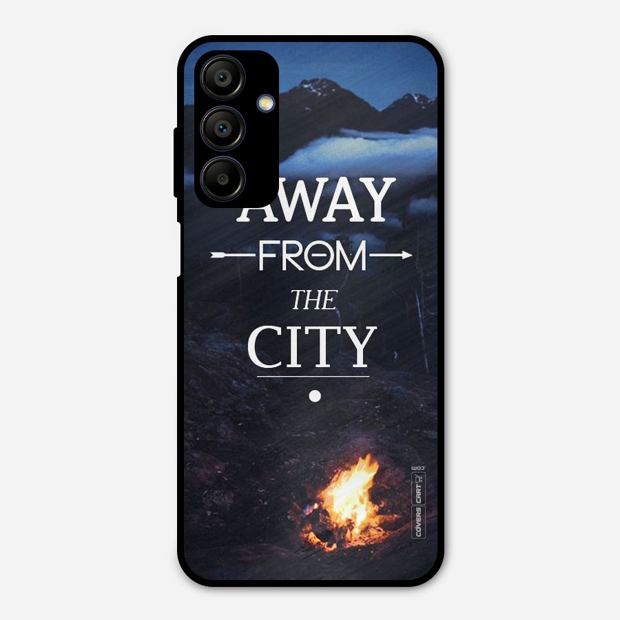 Away From City Metal Back Case for Galaxy A15 5G
