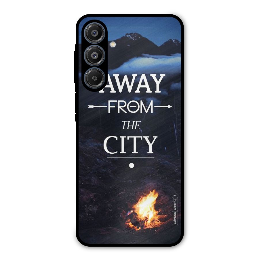 Away From City Metal Back Case for Galaxy A16 5G