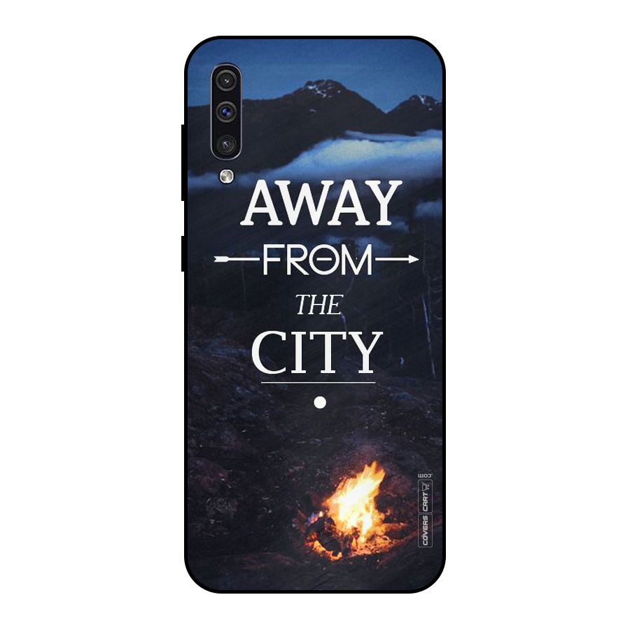 Away From City Metal Back Case for Galaxy A30s