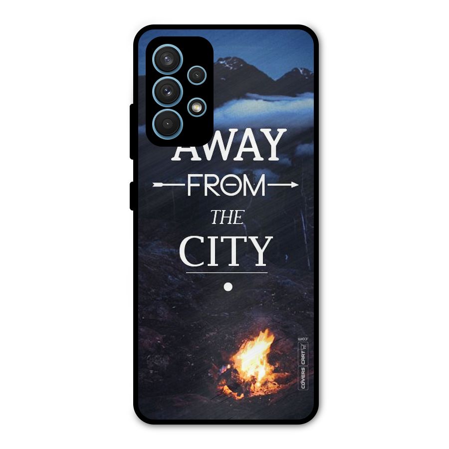 Away From City Metal Back Case for Galaxy A32