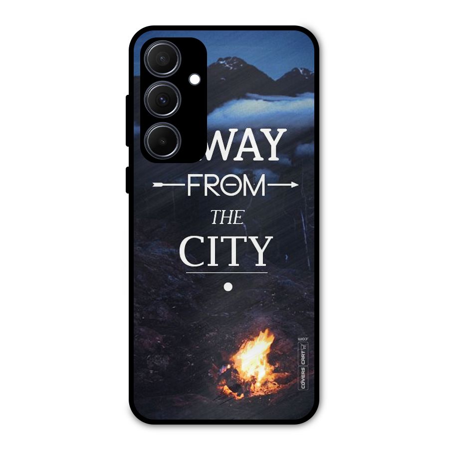 Away From City Metal Back Case for Galaxy A35