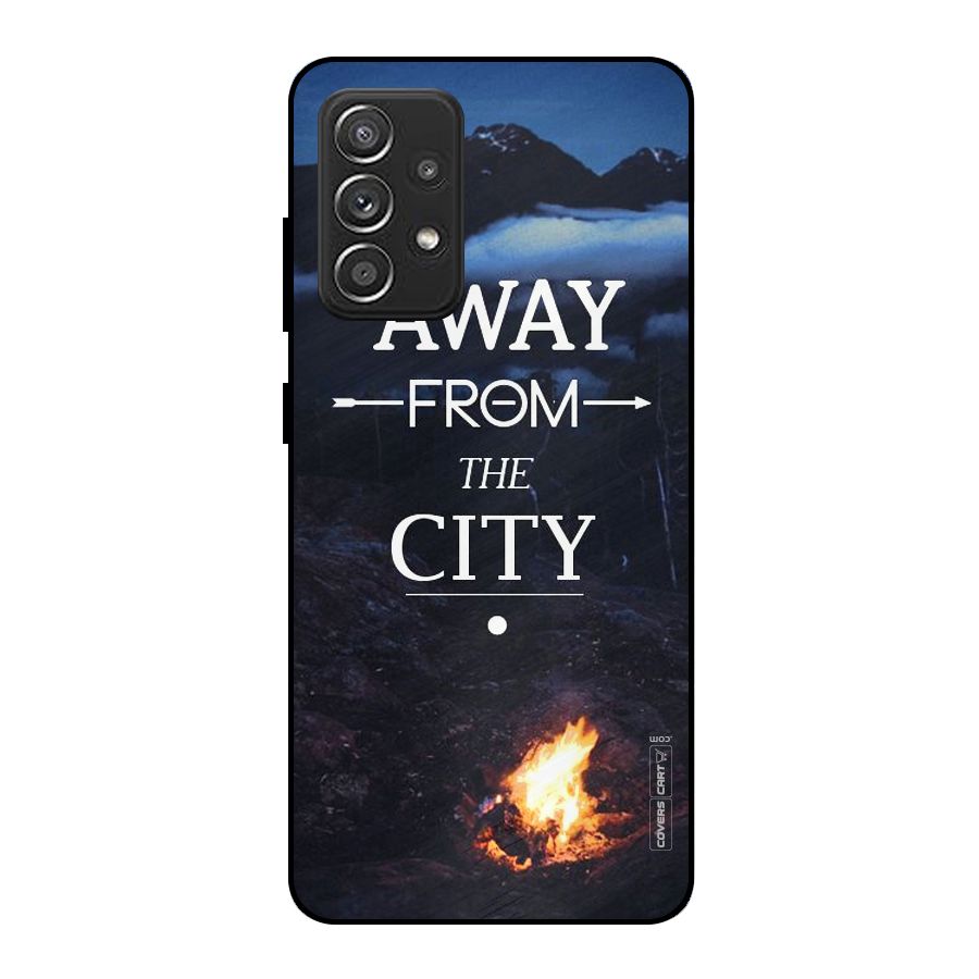 Away From City Metal Back Case for Galaxy A52s 5G