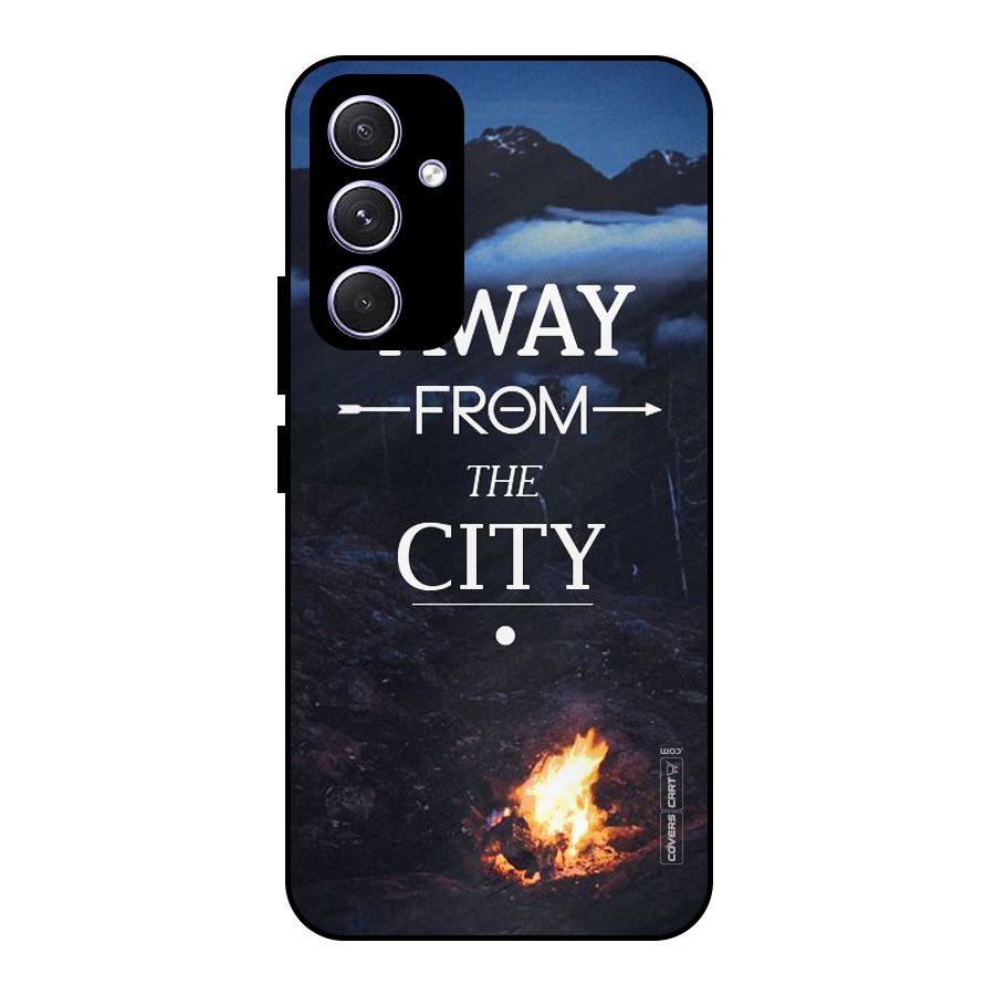Away From City Metal Back Case for Galaxy A54