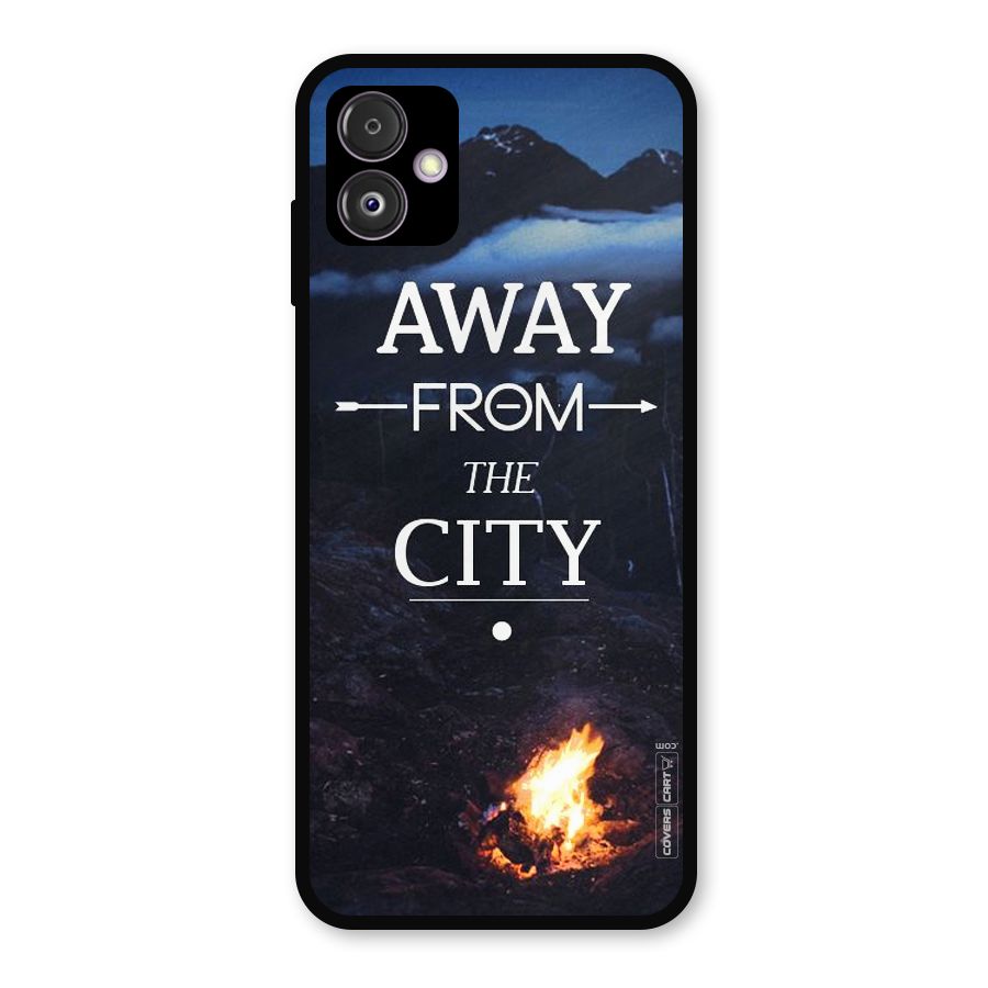 Away From City Metal Back Case for Galaxy F14