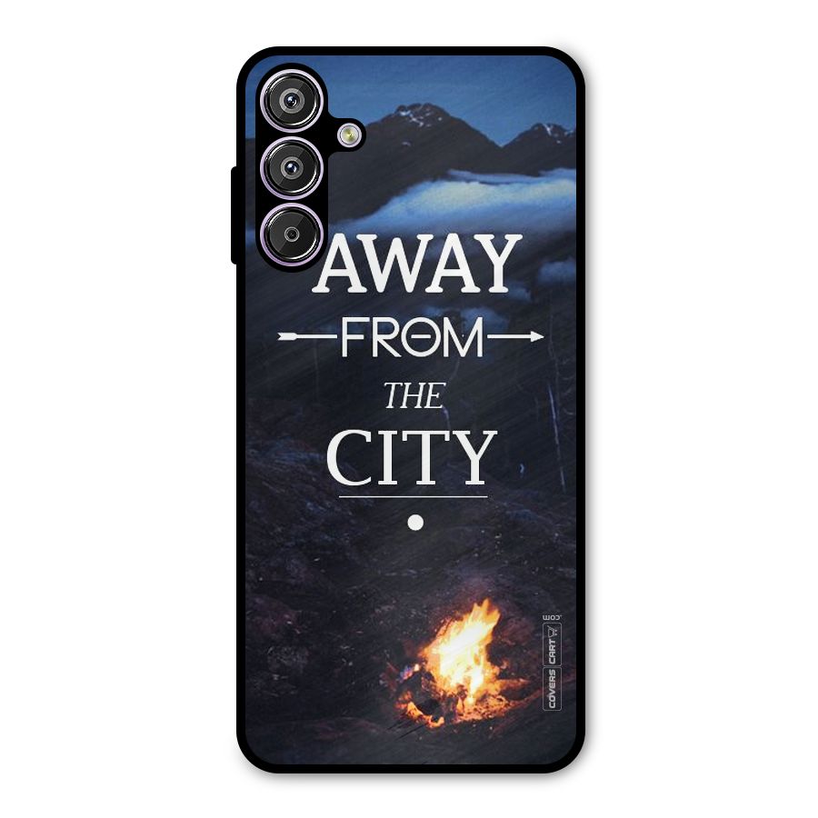 Away From City Metal Back Case for Galaxy F15