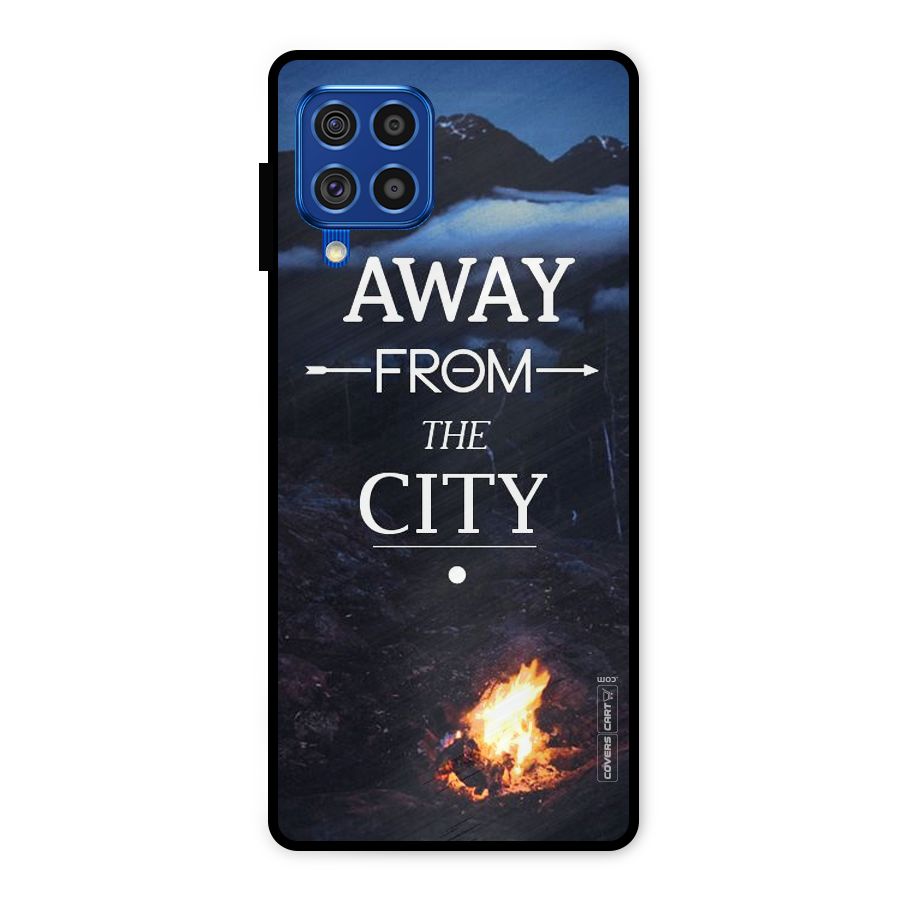 Away From City Metal Back Case for Galaxy F62