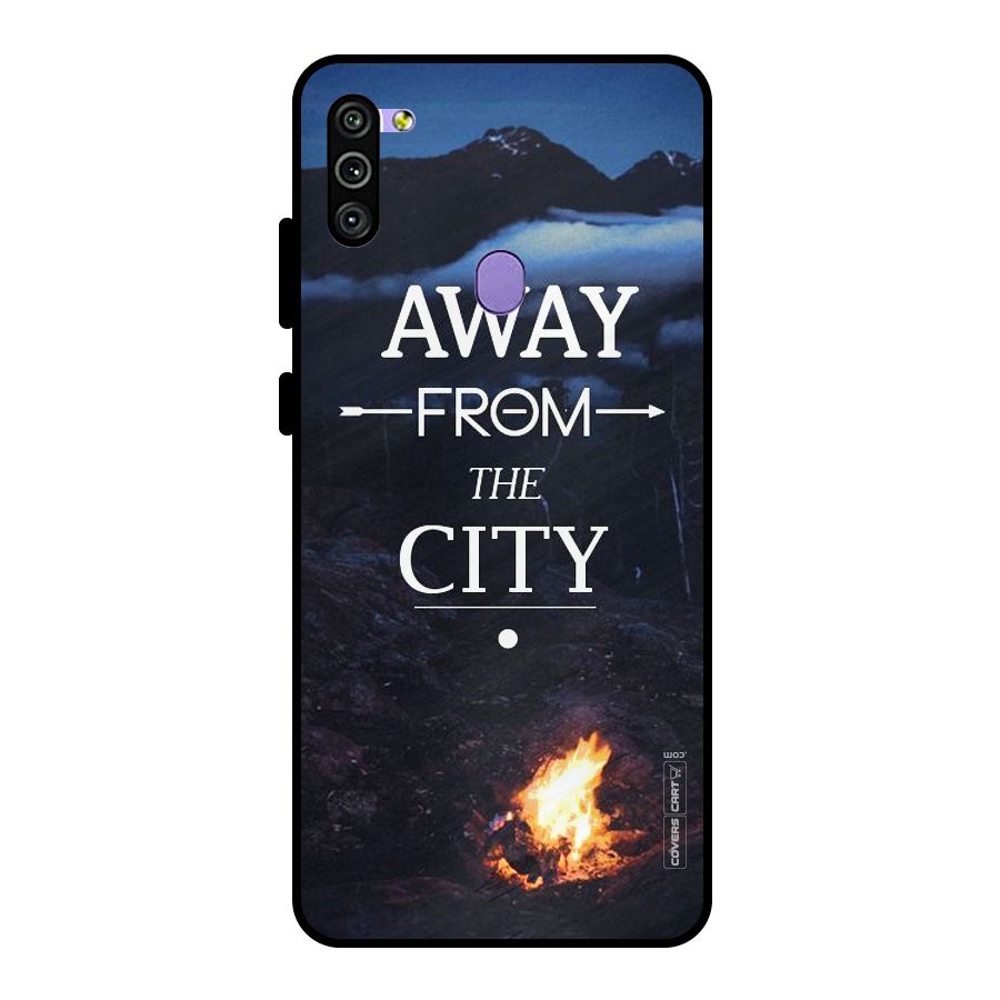 Away From City Metal Back Case for Galaxy M11
