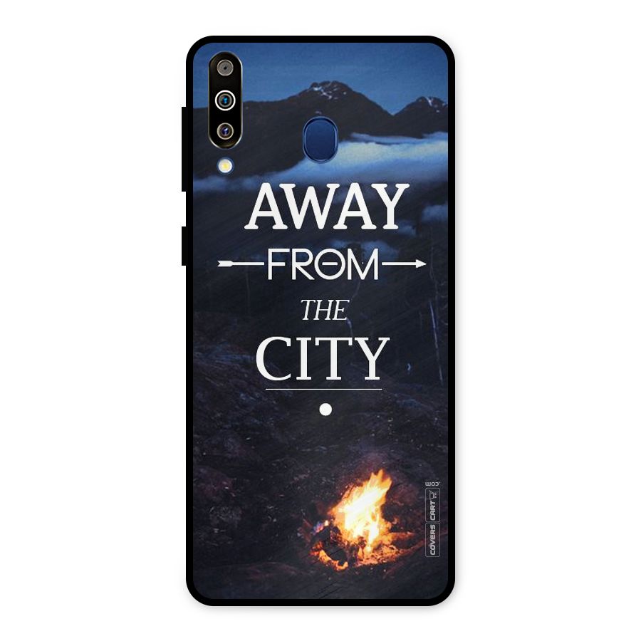 Away From City Metal Back Case for Galaxy M30