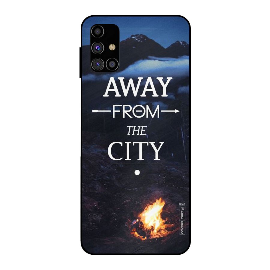 Away From City Metal Back Case for Galaxy M31s