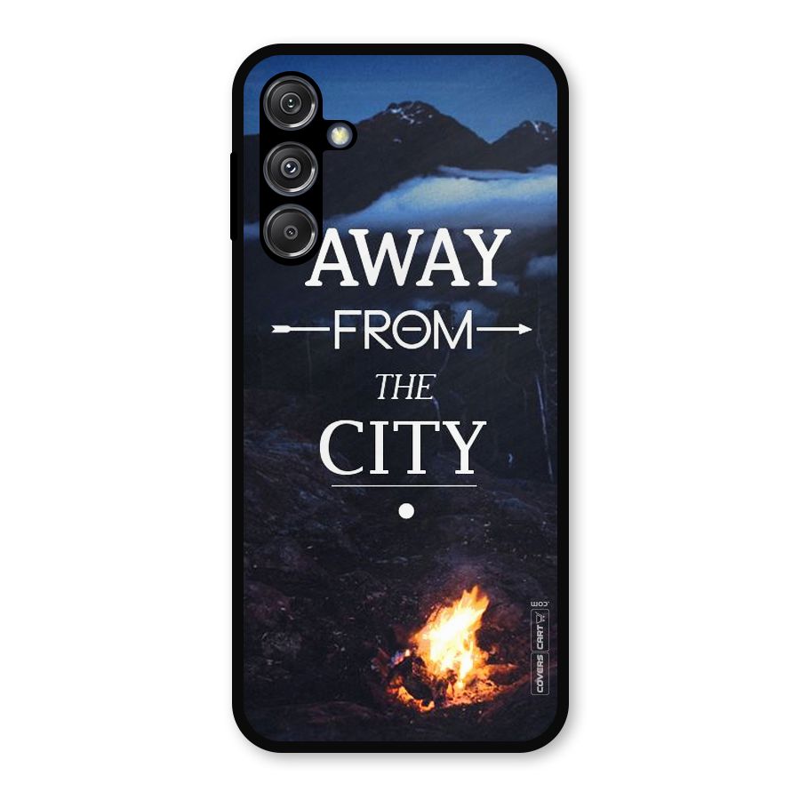 Away From City Metal Back Case for Galaxy M34 5G