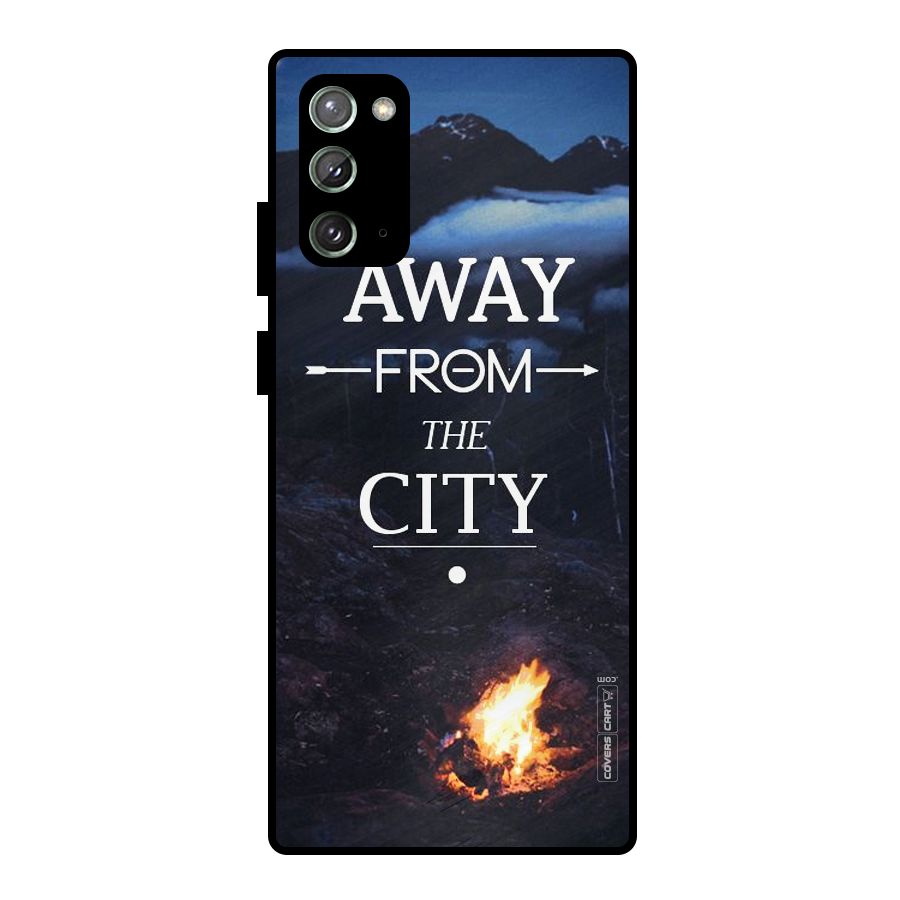 Away From City Metal Back Case for Galaxy Note 20