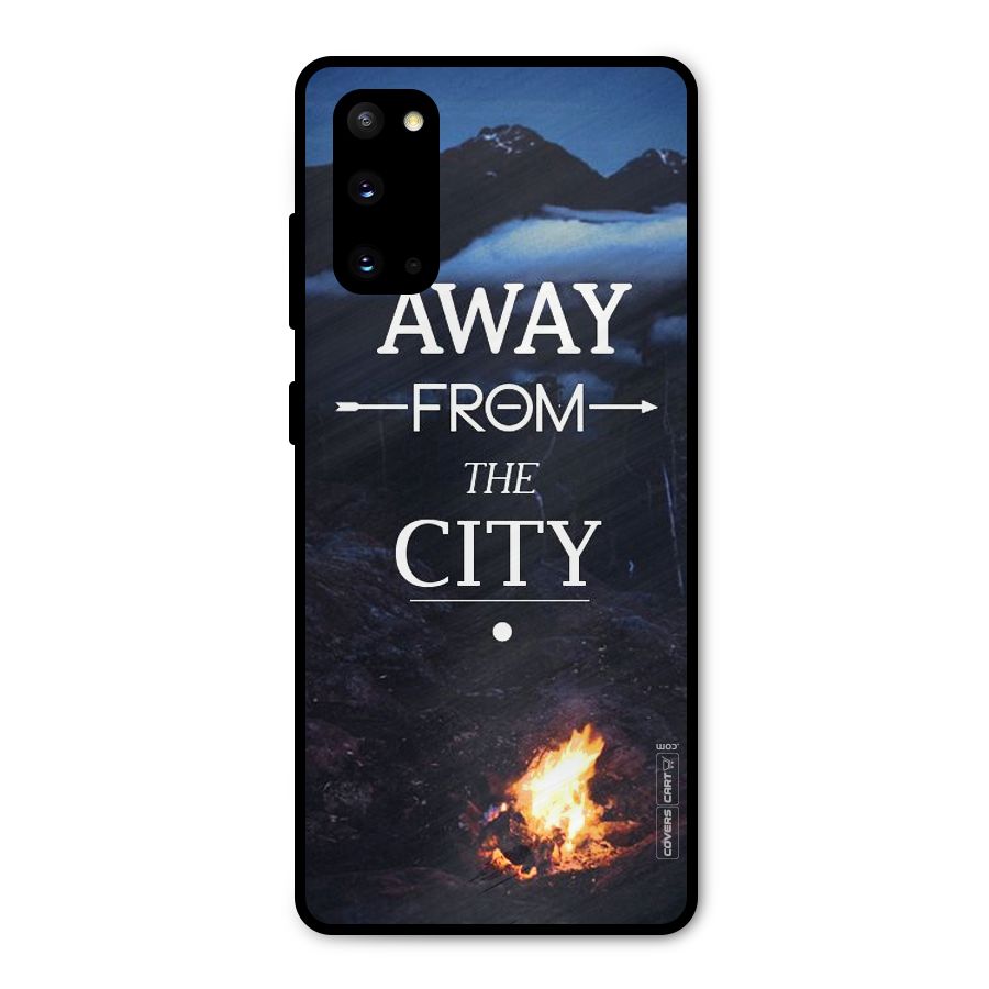 Away From City Metal Back Case for Galaxy S20