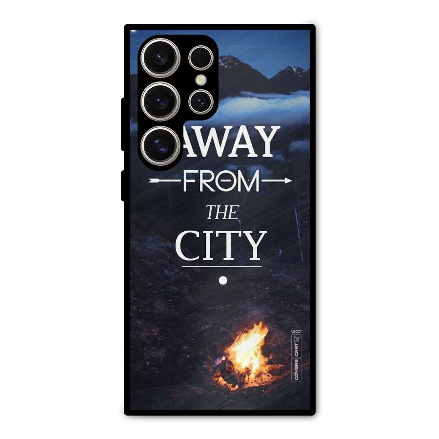 Away From City Metal Back Case for Galaxy S24 Ultra