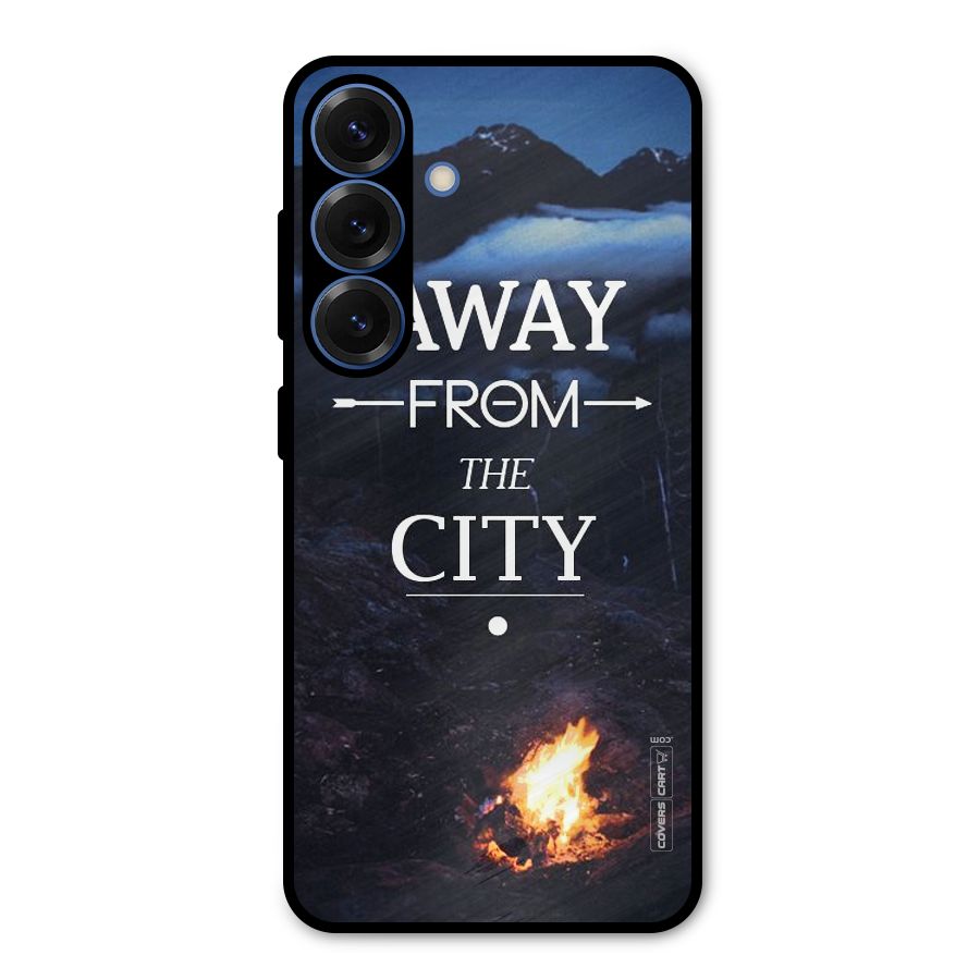 Away From City Metal Back Case for Galaxy S25