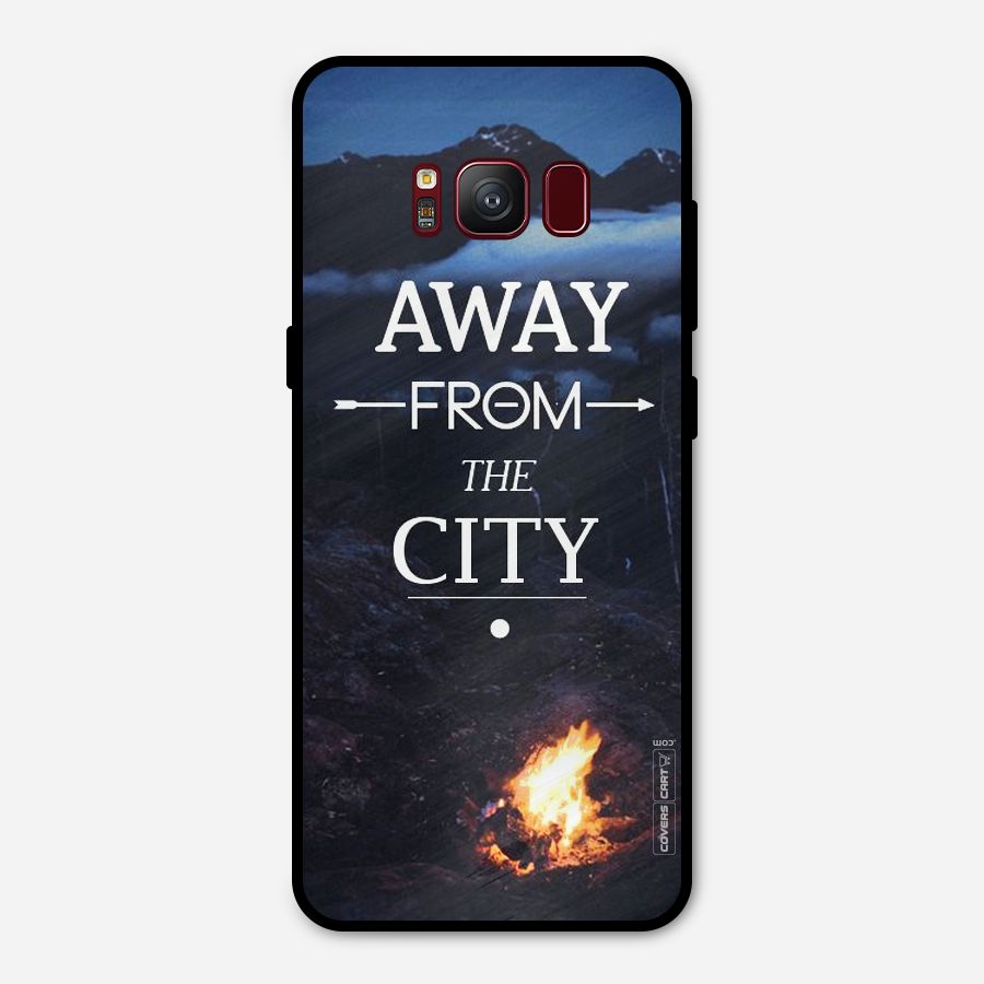 Away From City Metal Back Case for Galaxy S8