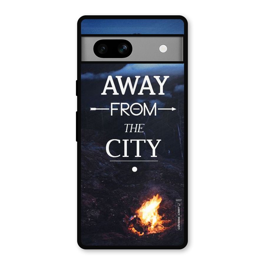 Away From City Metal Back Case for Google Pixel 7a