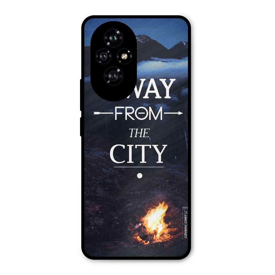 Away From City Metal Back Case for Honor 200