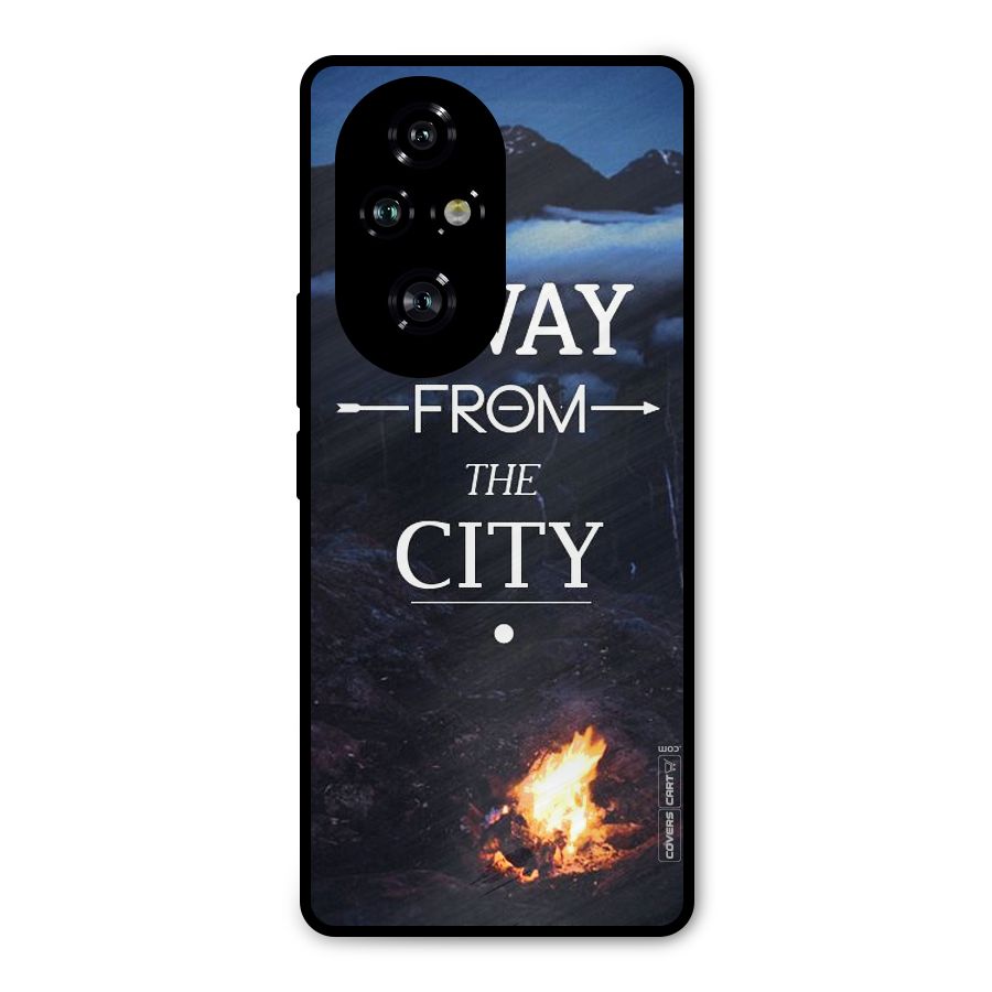 Away From City Metal Back Case for Honor 200 Pro