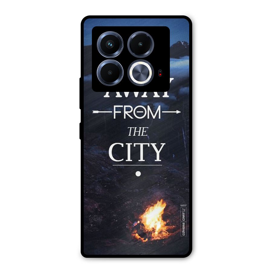 Away From City Metal Back Case for Infinix Note 40 5G